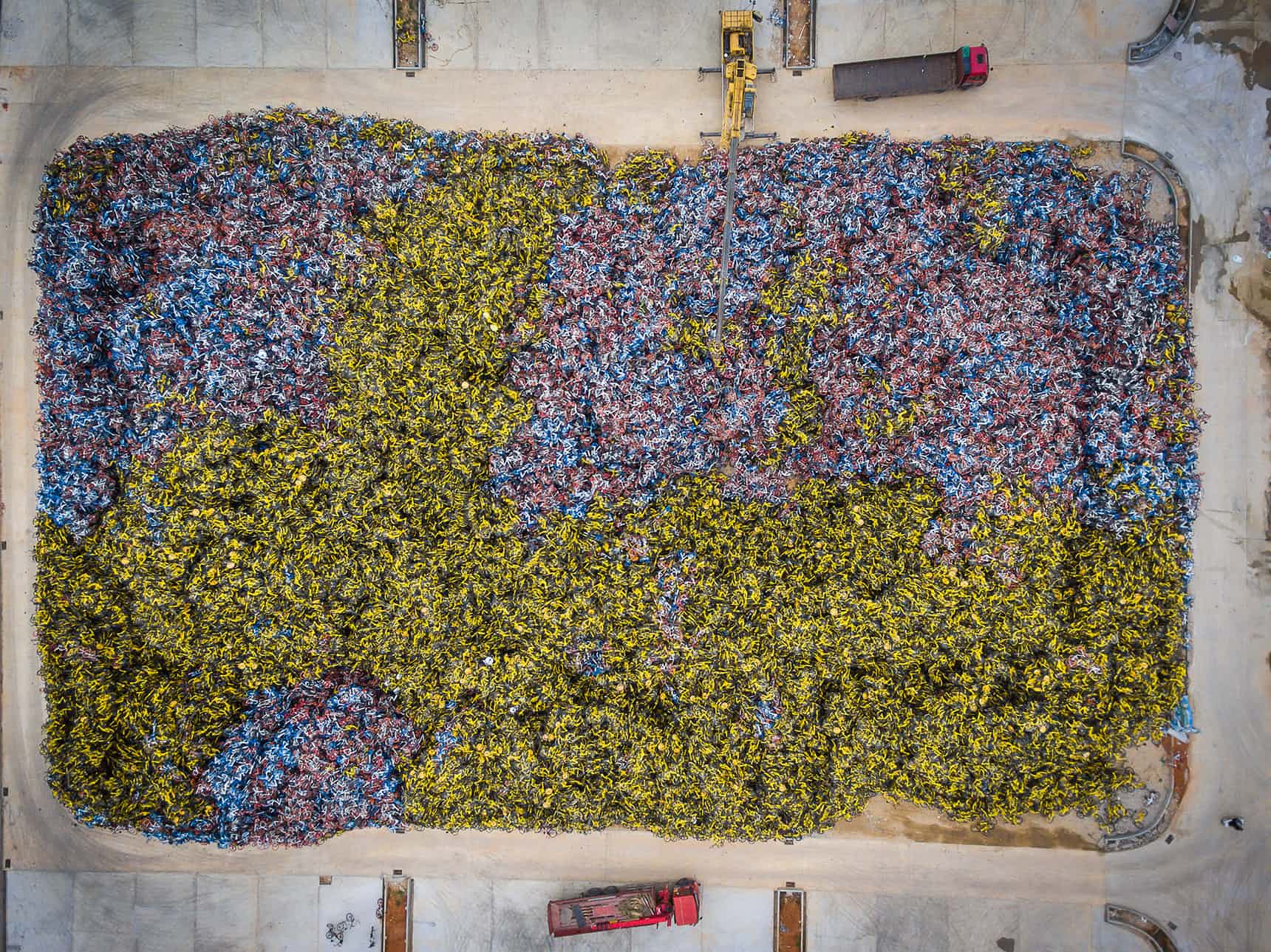 bicycle cemetery in china